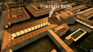 Animation of ancient Roman Fort in Caerleon Wales [upl. by Nomelihp]