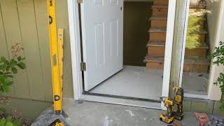 Jeld Wen Front Door Installation  Really crappy products and craftsmanship PART 1 [upl. by Quince]