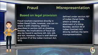 What is Difference Between Fraud amp Misrepresentation [upl. by Ailito]