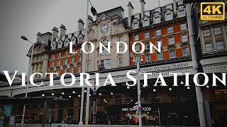 London Victoria Station Walk Through England 4K [upl. by Atiuqa586]