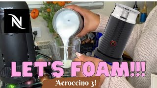 How To Foam Milk With Aeroccino 3 Make Coffee With Foam Tips amp Tricks  Easy Foamed Latte Recipe [upl. by Bayless196]