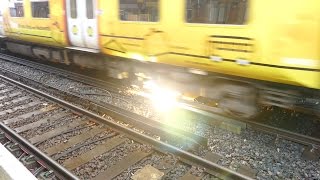 Merseyrail 507 009 making arcs at Birkdale station [upl. by Herod]