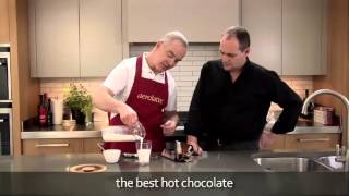 How to make a hot chocolate using an aerolatte milk frother [upl. by Christi]