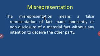 Misrepresentation [upl. by Buffy]