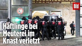 Gefängnismeuterei Polizei stürmt Knast in Thüringen  JVA Untermaßfeld [upl. by Karoline]