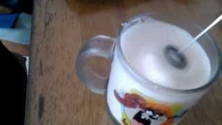 Aerolatte Review Frothing Cold Milk In Under 1 Minute [upl. by Doughman]